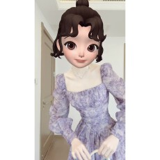 批发夏装茶歇法式小个子绝美高级感<b class='q'>紫色</b><b class='q'>连衣裙</b>女气质显瘦碎花仙女裙子