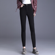 批发信用极好 实拍<b class='q'>打底裤</b>秋薄款紧身牛仔小黑裤女裤弹力裤子2025新款