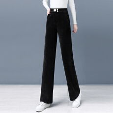 批发信用极好 实拍显瘦宽松阔腿裤女2025秋冬季新款高腰休闲直筒裤