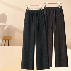 批发信用极好 <b class='q'>实拍</b>高腰<b class='q'>阔腿裤</b>女秋冬2025新款软糯显瘦百搭休闲直筒<b class='q'>裤</b>