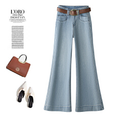 批发信用极好<b class='q'>实拍</b>阔腿牛仔<b class='q'>裤</b>女春秋季2026新款高腰垂感休闲宽边筒喇<b class='q'>裤</b>