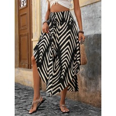 批发已出货亚马逊欧美跨境爆款<b class='q'>春</b>夏新波西米亚名族风印花a字裙休闲