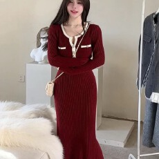 批发粉色拼接毛衣慵懒高级感女2025新款公主风独特超好看针织上衣