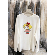 批发韩国磨毛加厚打底2025冬新款圆领长袖<b class='q'>T</b>恤可爱卡通印花宽松女<b class='q'>t</b>