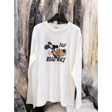 批发韩版休闲百搭圆领长袖宽松<b class='q'>T</b>恤显瘦德绒卡通图案上衣