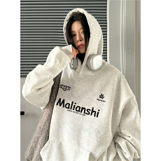 批发跨境纯棉美式高街潮牌连帽卫衣男女款春秋宽松大码加绒加厚情侣装