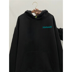 重磅纯棉美式高街字母连帽卫衣男款加绒设计感春秋潮牌情侣外套