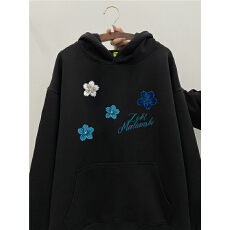 重磅纯棉美式国潮复古oversize连帽卫衣男款加绒加厚秋冬潮牌外套