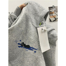 批发纯棉美式美式潮牌字母灰色连帽卫衣男女款加绒宽松<b class='q'>大码</b><b class='q'>情侣</b><b class='q'>外套</b>