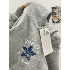 批发重磅纯棉美式潮牌高街连帽卫衣男款设计感春秋冬加绒<b class='q'>情侣</b><b class='q'>外套</b>