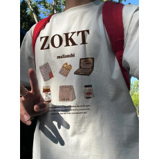 重磅纯棉百搭通勤正肩短袖t恤男女情侣款潮流慵懒宽松上衣