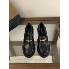 批发2025新款高跟鞋韩版粗跟乐福鞋小皮鞋单鞋女