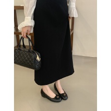 批发2026早<b class='q'>春</b>新款双圈金属扣内增高单鞋黑色通勤四季鞋高跟鞋