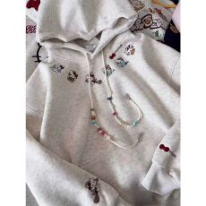 批发原版面料纯棉华棉复合<b class='q'>胖</b><b class='q'>mm</b>秋季2025新款连帽卫衣女美式复