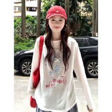 批发雪花冰爽棉<b class='q'>T</b><b class='q'>恤</b>女胖mm大码女装宽松<b class='q'>长袖</b>防晒衣空调罩衫