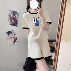 批发大码时尚宽松休闲运动服套装女夏季新款爆款小个子短袖短裤两件套
