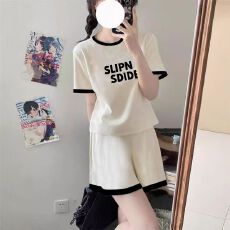 批发大码时尚宽松休闲运动服套装女夏季新款爆款小个子短袖短裤两件套