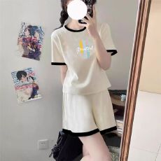 批发大码时尚宽松休闲运动服套装女夏季新款爆款小个子短袖短裤两件套