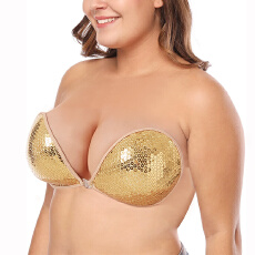 批发欧美大码亮片<b class='q'>文胸</b>跨境专供大码包边亮片布杯B-H码