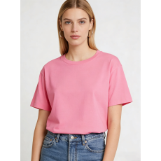 批发牛奶丝圆领短袖t恤女新款打底内搭修身显瘦上衣一件代发联系店长