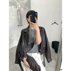 批发立领设计感皮衣外套女2025秋季新款学院风小个子宽松百搭<b class='q'>牛仔</b>衣潮