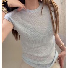 批发韩系简约温柔风正肩短袖针织衫2026夏季新款爆款短款修身小上衣女