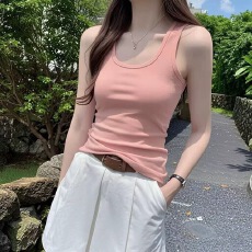 批发40支92棉春夏季大码吊带<b class='q'>背心女</b>修身胖mm外穿内搭打底<b class='q'>工字</b>无袖上衣