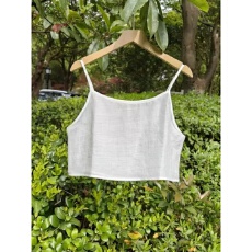 批发100%纯棉 抹胸短款小吊带背心女大码轻薄防走光打底内搭<b class='q'>棉麻</b>内衬