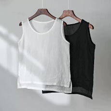 批发100%纯棉夏季轻薄宽松吊带背心女大码内搭内衬文艺打底<b class='q'>棉麻</b>上衣