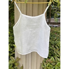 批发100%精梳纯棉夏季大码<b class='q'>棉麻</b>吊带背心女宽松百搭纯色无袖打底上衣