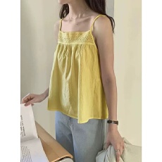 批发40支92棉春夏季刺绣<b class='q'>吊带</b><b class='q'>背心</b>女<b class='q'>大码</b>胖mm外穿内搭宽松打底棉麻上衣