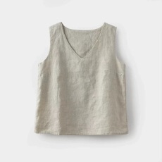 批发40支92棉v领宽松吊带背心女大码胖mm外穿内搭打底无袖<b class='q'>棉麻</b>上衣夏