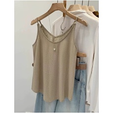 批发雪花棉宽松吊带背心女夏季新款大码胖mm外穿内搭打底<b class='q'>棉麻</b>无袖上衣