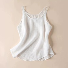 批发夏季新款<b class='q'>棉麻</b>吊带背心女薄款大码宽松文艺显瘦外穿内搭打底上衣