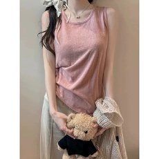 批发棉麻冰丝大码吊带背心女春夏季新款胖mm宽松内搭外穿打底无袖上衣