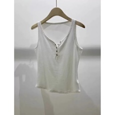 批发40支92棉春夏季v领吊带背心女大码胖mm外穿内搭修身打底无袖上衣