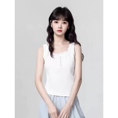 批发春夏假两件蕾丝吊带背心女2025新款大码外穿内搭修身打底辣妹上衣