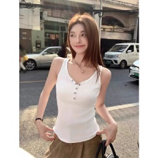 批发40支92棉<b class='q'>春</b>夏季v领吊带背心女大码胖mm外穿内搭修身打底无袖上衣