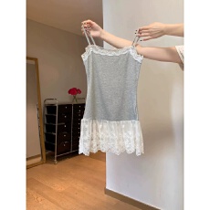 批发40支92棉春夏季蕾丝拼接下摆吊带背心女大码修身叠穿<b class='q'>打底</b>内搭<b class='q'>上衣</b>