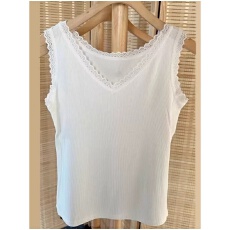 批发40支92棉v领蕾丝吊带背心女<b class='q'>春</b>夏季大码胖mm内搭外穿打底无袖上衣