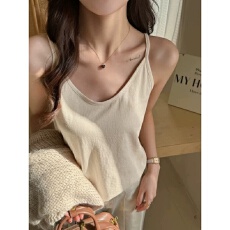 批发雪花棉<b class='q'>春</b>夏新款宽松吊带背心女大码胖mm外穿内搭冰丝打底无袖上衣