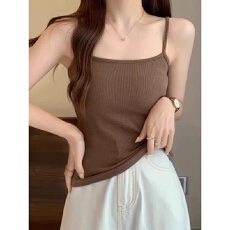 批发40支92棉<b class='q'>春</b>夏季吊带背心女大码百搭胖mm外穿修身打底无袖美背上衣