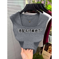 批发40支92棉方领<b class='q'>吊带</b><b class='q'>背心</b>女春夏季大码胖mm修身外穿内搭打底无袖上衣