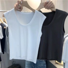 批发40支92棉遮副乳吊带背心女春夏大码外穿内搭修身打底无袖<b class='q'>T</b><b class='q'>恤</b>上衣