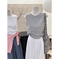 批发40支92棉春夏圆领吊带背心女大码宽松内搭外穿无袖打底衫<b class='q'>T</b><b class='q'>恤</b>上衣