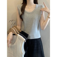 批发40支92棉吊带背心女春夏大码内搭修身外穿打底遮副乳无袖<b class='q'>T</b><b class='q'>恤</b>上衣