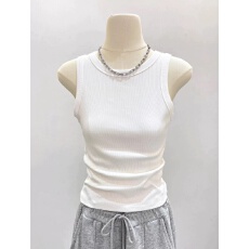 批发40支92棉圆领吊带背心女春夏大码胖mm内搭外穿打底无袖遮副乳上衣