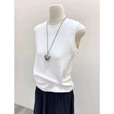 批发40支92棉圆领吊带背心女春夏大码内搭外穿遮副乳打底无袖T恤上衣