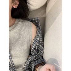 批发40支92棉圆领吊带背心女春夏大码外穿内搭无袖打底遮副乳T恤上衣