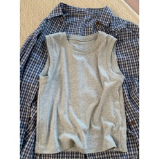 批发40支92棉圆领吊带背心女春夏大码外穿内搭打底遮副乳T恤无袖上衣